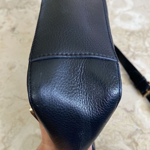 Vince Camuto Black Leather Satchel Shoulder Bag - Picture 8 of 15